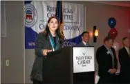  ?? SUBMITTED PHOTO ?? Republican National Committee Chair Ronna Romney McDaniel speaks to Republican­s in Valley Forge on Wednesday.