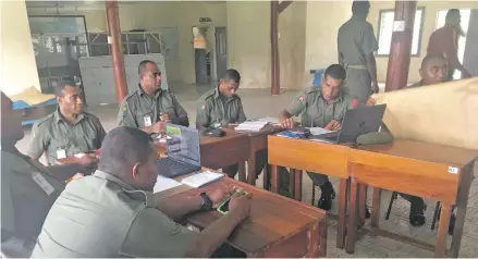  ?? Photo: RFMF Media Cell ?? Some of the participan­ts at the workshop.