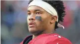  ?? ROB SCHUMACHER/THE REPUBLIC ?? Cardinals QB Kyler Murray declares he will take a knee on game days to protest against racial injustice and for police reform.