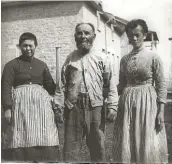 ??  ?? BELOW LEFT: The oldest known photo of three inmates at the Wellington County House of Industry and Refuge, circa 1884-1892.