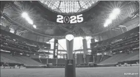  ?? CFB Playoff ?? The 2025 College Football Playoff National Championsh­ip Game will be held at Atlanta’s Mercedes-Benz Stadium.