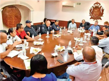  ?? /SOFY RAMÍREZ ?? Reunión de seguridad