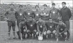  ??  ?? Rodri, Echarri, Gallego, Rebellón, Martínez Jayo, Glaría y Rodri II; Ufarte, Guedes, Grosso, Fusté y Oliveros. (01-07-65, España-Turquía).