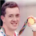  ??  ?? Athletic: Cyclist Chris Boardman and his mother Carol