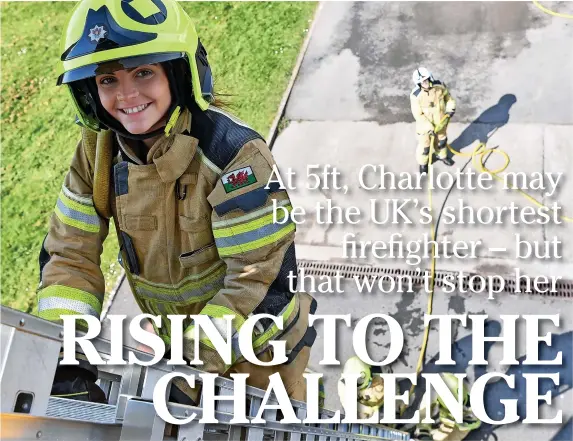  ?? GAYLE MARSH ?? Charlotte York swapped her admin job at British Airways to become a firefighte­r