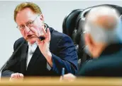  ?? Jason Fochtman / Staff photograph­er ?? Montgomery County Judge Mark Keough says Gov. Greg Abbott’s guidelines are “uncommonly vague.”