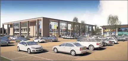  ??  ?? An artist impression of how Fosse Park’s new extension will look