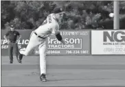  ?? / Blake Silvers ?? Rome pitcher Walter Borkovich delivers to the plate against Lexington on Friday at State Mutual Stadium.