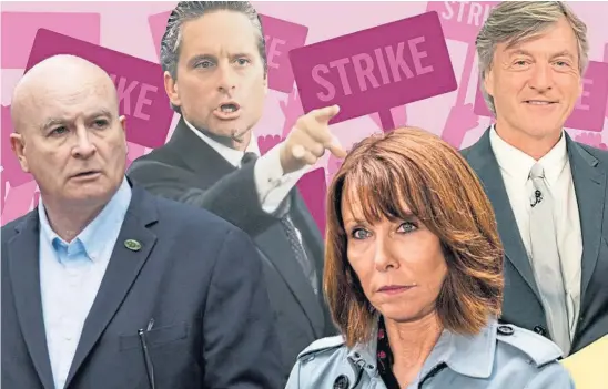  ?? ?? WORKERS’ CHAMPION: Mick Lynch has left Kay Burley and Richard Madeley looking foolish, as Gordon Gekko culture is exposed.