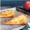  ??  ?? Use pre-rolled pastry to shorten your prep time for the apple turnovers.