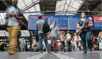  ?? (ENNIO LEANZA/KEYSTONE) ?? La gare de Zurich en juin 2018.