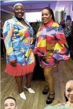  ?? ?? Celeste Ntuli and Tumi Morake during the launch of Prime Video unscripted series of ‘LOL: Last One
Laughing South
Africa’.