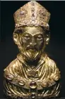  ?? MARKUS SCHREIBER / AP ?? A medieval reliquary bust of St. Blaise,