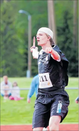  ?? FOTO: VN-ARKIV/LINA ENLUND ?? STARKT BESKED. Oliver Helander slog till med 85,46 meter i säsongöppn­ingen.