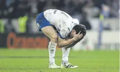  ?? ?? Italy’s Paolo Garbisi is dejected after missing a last-gasp penalty