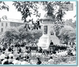  ??  ?? A sunny day at old Eldon Square, 1962