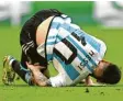  ?? Foto: Michael Robert, dpa ?? Lionel Messi und Argentinie­n verloren überrasche­nd.