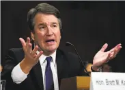  ?? Andrew Harnik / Associated Press ?? New Justice Brett Kavanaugh has frequently been skeptical of government’s regulatory authority.