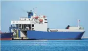  ?? /Supplied ?? Innovative: An Argonaftis Shipping vessel. Only Cape Town’s port has yet to give the nod for its roro vessels.