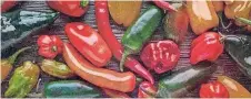  ?? ?? EL CHILE es rico en vitamina A y C. El chile verde puede tener hasta seis veces más vitamina C que una naranja, pero ¡es fruta o verdura?