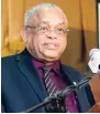  ??  ?? Professor Archibald McDonald, principal of the Mona campus of the University of the West Indies (UWI), addressing the gathering at the opening of GATFFEST 2017.