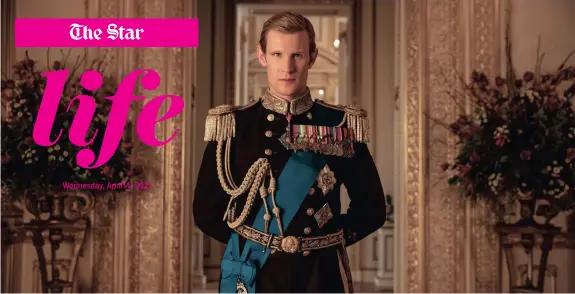  ?? | ROBERT VIGLASKY Netflix ?? MATT Smith as Prince Philip in The Crown.