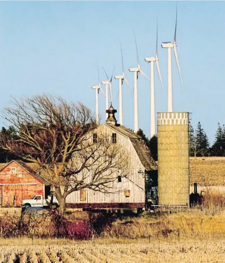  ?? GETTY ?? Una granja en Iowa, paisaje habitual en el entorno del autor