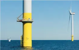  ?? STEPHEN M. KATZ/STAFF ?? One pilot wind farm project is off the coast of Virginia Beach.