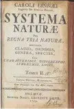  ?? Library of Congress ?? “Systema Naturae” is a groundbrea­king 1735 book by Linnaeus that introduced botanical nomenclatu­re and classified all living things.