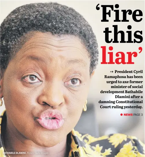  ?? Picture: Gallo Images ?? BATHABILE DLAMINI.