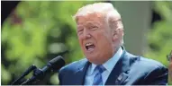  ?? EVAN VUCCI/AP ?? President Donald Trump speaks about prescripti­on drug prices in the Rose Garden of the White House on Friday.