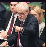  ??  ?? OLIVE BRANCH Corbyn urged PM to work with parties