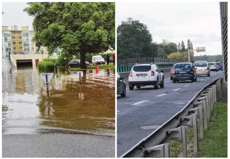  ??  ?? Les travaux de Groussay vont coûter chers, après les inondation­s. L’élargissem­ent de la N10 est en bonne voie.