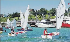  ?? SUBMITTED PHOTO ?? Students are shown here taking part in the Northern Yacht Club’s junior sail program.