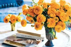 ?? ERIN KUNKEL/TEN SPEED PRESS ?? Little touches can make a big impression on guests. Consider putting out fresh flowers, magazines and water.