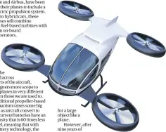  ?? Photo / Getty Images ?? Using the ionic wind effect to fly large aeroplanes is still a long way off but it could provide quieter power for drone taxis.