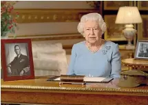  ?? GETTY IMAGES ?? In her address from Windsor Castle, the Queen said Britain today was still a nation the servicemen and women of yesteryear would recognise.