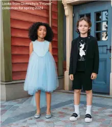  ?? ?? Looks from Givenchy's “Frozen” collection for spring 2024