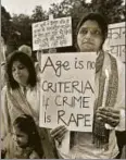  ?? HT ?? A protest against the law that protects a juvenile from prosecutio­n as an adult