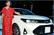  ??  ?? Ceylinco Life’s top award winner Sepalika Panagoda with the car received at the company’s 2018 awards