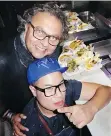  ??  ?? Chef-restaurate­ur Vikram Vij teamed up with Fliptop Filipino Fusion operator Jay Ocol at the food-truck benefit for future chefs.