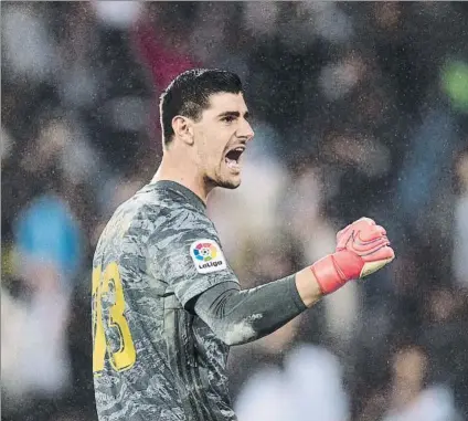  ?? FOTO: EFE ?? Thibaut Courtois ha echado el cierre esta temporada en su portería y ha encajado 24 goles en 31 partidos