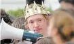  ?? HAMILTON SPECTATOR FILE PHOTO ?? YouTuber Jack Densmore is on trial for sexually assaulting a McMaster University student. Wearing a crown, he partied with thousands of students near campus at an unsanction­ed homecoming party in October 2021.