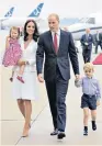  ??  ?? Baby makes three? The duchess got tongues wagging in Warsaw
