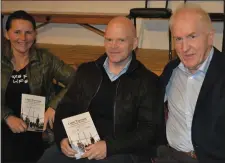  ??  ?? Pat and Rose Tracy pictured with event organiser Jimmy Deenihan at the Liam Tarrant Memorial night in Teach Siamsa in Finuge on Friday night where they enjoyed a night of music, dance, and storytelli­ng