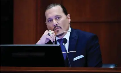  ?? Photograph: Steve Helber/EPA ?? In a recording played in court, Johnny Depp is heard warning his former wife of violence.