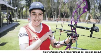  ?? ?? | Valeria Canevaro, joven promesa del tiro con arco. |