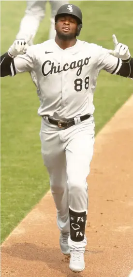  ?? EZRA SHAW/GETTY IMAGES ?? Heavily hyped prospect Luis Robert has been just what Sox fans were hoping for, providing big moments as a rookie in the shortened 2020 season.