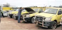  ?? | BONGANI MBATHA African News Agency (ANA) ?? MUNICIPALI­TY vehicles up for bidding at a controvers­ial ethekwini auction this week.