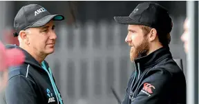  ?? GETTY ?? Coach Gary Stead, left, and captain Kane Williamson have led New Zealand to the world No 1 test and ODI ranking.